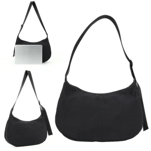Women Nylon Shoulder Bag Zipper Crescent Bag Casual Fashion Tote Bag Satchel Hobo Bag Girl Stylish Purse
